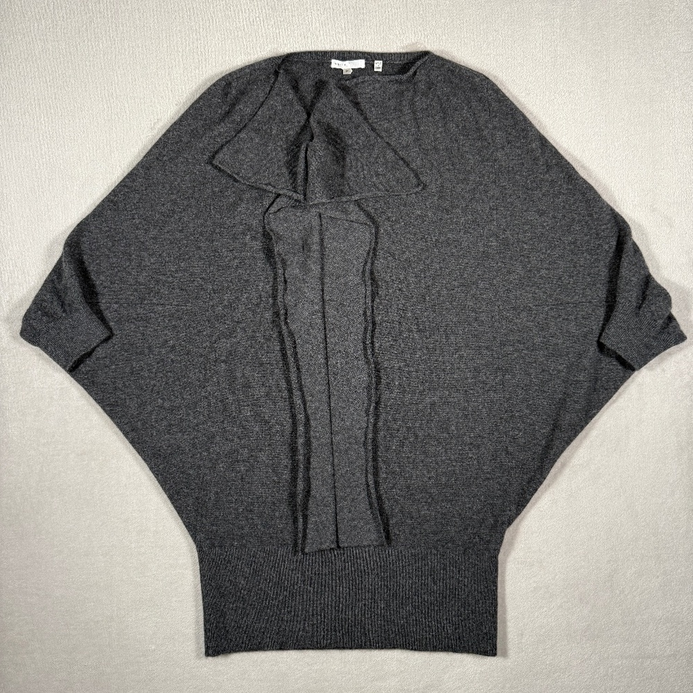 Verre Sweater Womens Medium Gray 100% Cashmere Tunic Long Pullover